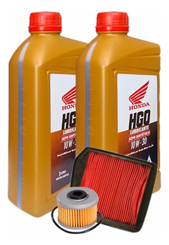 Kit Honda Falcon Nx 400 Filtros Aire Aceite + Hgo Semi 10w30