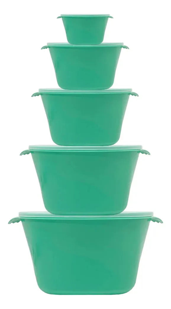 Kit 21 Potes Plásticos Com Tampa Tamanhos Variados Livre Bpa