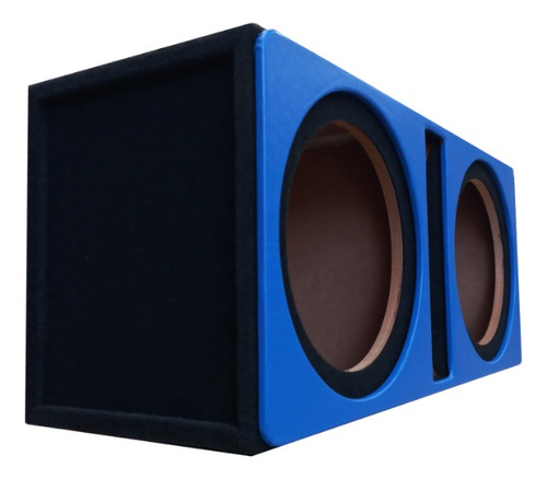 Cajón Para Subwoofer 12  Doble Porteado Antifaz Color Azul