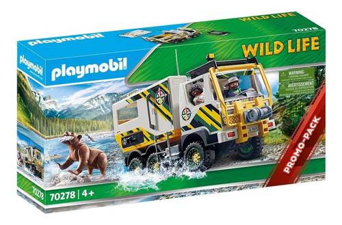 Juguete Camión De Aventura Wild Life Playmobil 78pcs Febo