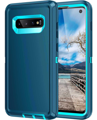 Funda Para Samsung Galaxy S10 - Azul Y Celeste