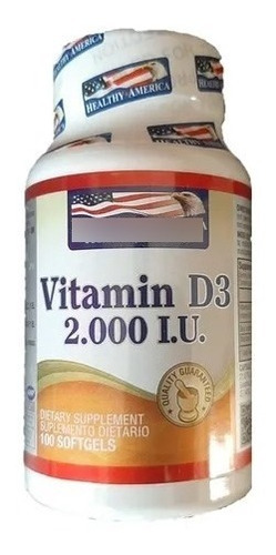 Vitamina D3 2000 Iu X 100 Softg - Unidad a $356