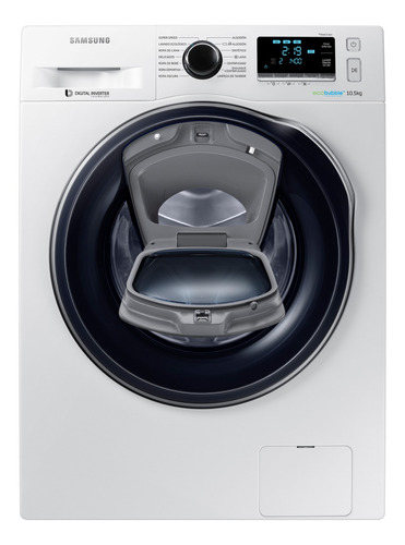 Imagen 2 de 4 de Lavarropas automático Samsung WW10K6410Q inverter blanco 10.5kg 220 V