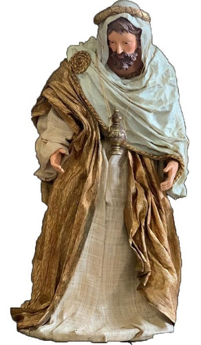 Imagen 4 de 4 de Piezas De Pesebre X3 Maria Y Reyes Magos 60-80 Cm