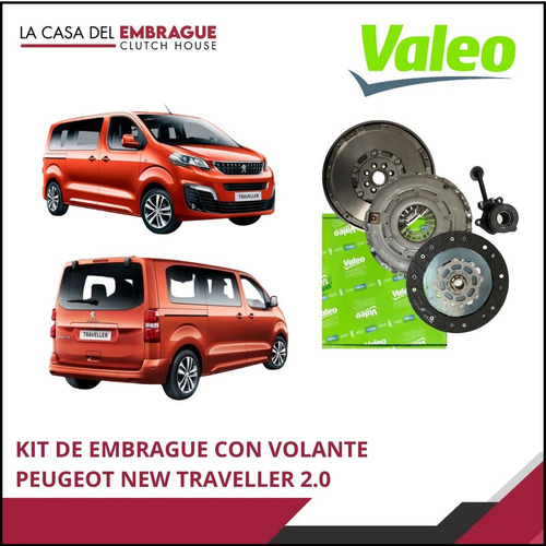 Imagen 1 de 5 de Kit Embrague Con Volante Peugeot Traveller 2.0