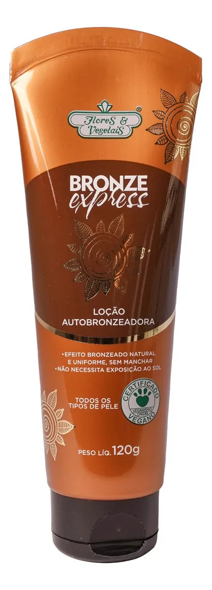 Loção Autobronzeadora Bronze Express Flores E Vegetais 120g