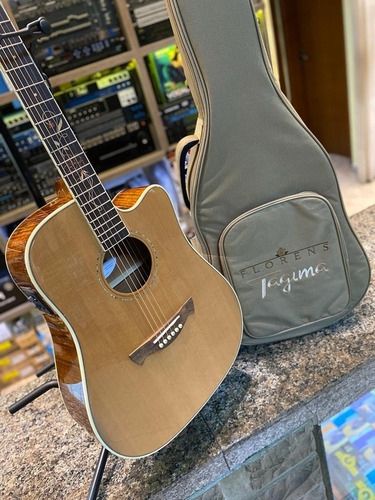 Violão Com Capa Captação Fishman + Qualidade Florens Tagima