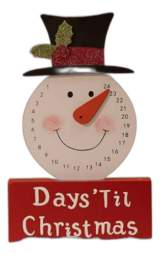 Dn Deconation Reloj Calendario De Adviento De Muñeco De Niev