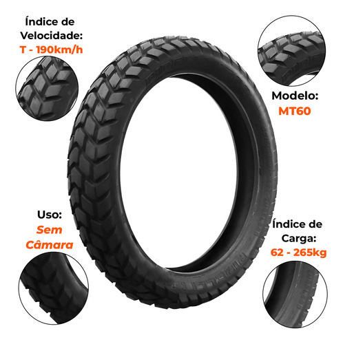 Pneu Traseiro Aprilia Ext 125 120-80-18 Pirelli