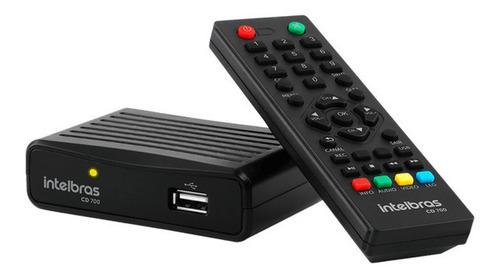 Receptor Conversor Digital Tv Hd Gravador Cd 700 Intelbras