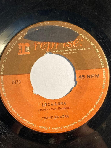 Vinilo Single De Frank Sinatra Luna Cola - Extaños(t129