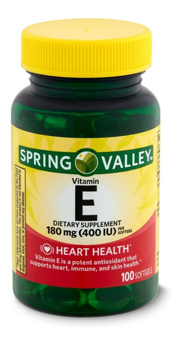 Vitamina E 400iu Spring Valley - Unidad a $652