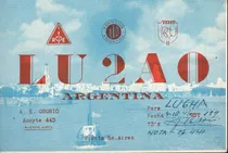 Comprar Tarjeta Qsl - De Lu2ao A Lu6ha (año 1946)