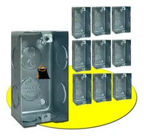 Comprar Caja Rectangular Electrica Electricidad 10x5 Luz Metal Chapa