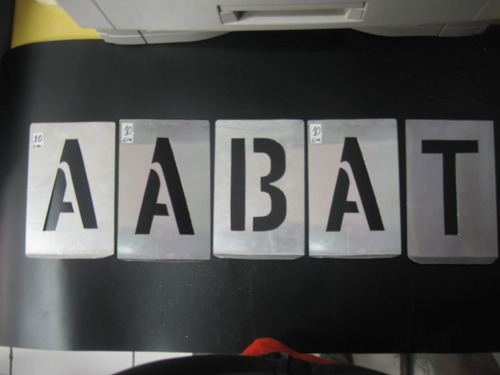 Imagen 1 de 10 de Plantillas Letras Y Numeros Calados