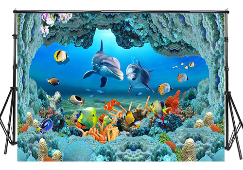 Sensfun 7x5ft 3d Subacutico World Fotografa Fondos Acuario C