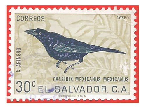 1963. Estampilla Clarinero, El Salvador. Slg1