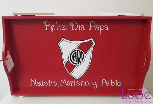 Bandeja Desayuno Fútbol River-boca-a Elección Personalizadas