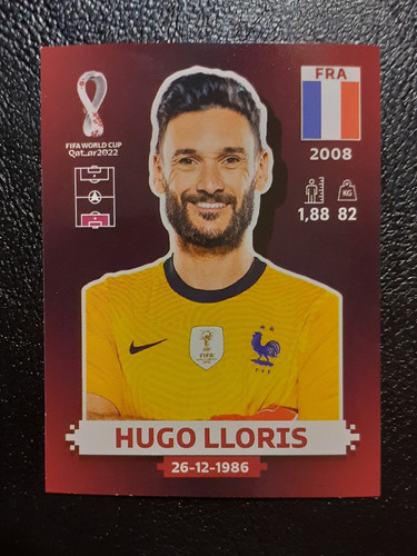 Figurita Mundial Qatar 2022 Hugo Lloris Fra 3 Oryx