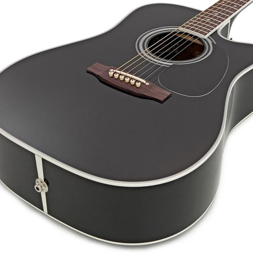Violão Takamine Ef341sc Preto Tampo Sólido Japonês Com Case