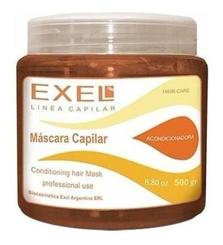 Mascara Capilar Exel Keratina 500 Gr Baño De Crema