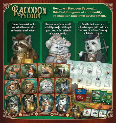 Raccoon Tycoon - Juego De Mesa De Estrategia Para Adultos...