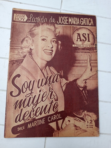 Antigua Revista Asi El Mundo En Sus Manos N.34 - Julio 1956