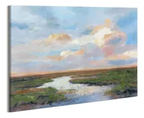 Comprar Pintura Al Óleo   Del Paisaje Del Río: Pintada Mano, ...