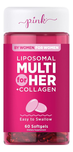 Vitaminas Para Mujer 60 Capsulas Blandas Liposomal Sabor Sin Sabor