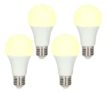 Comprar Kit 4 Piezas Foco Led Para Casa 12w Ahorradores Bombilla E27 Luz Blanco Cálido