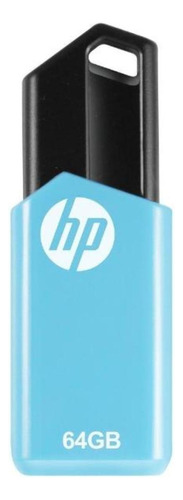 Pendrive HP v150w 64GB 2.0 celeste y negro