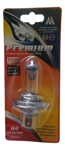 2 X Ampolleta H4 35/35w 12v Halogen