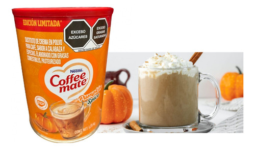 Coffee Mate Polvo Pumpkin Spice Sabor Calabaza 1.25 Kg