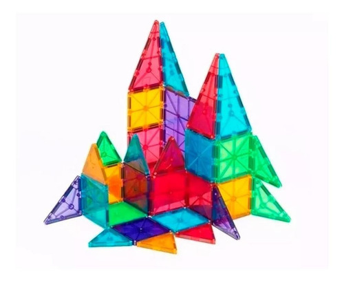 Imagen 2 de 10 de Bloques Imanes Didactico Magneticos Magnetic 32 Piezas