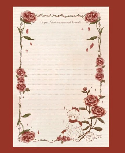 Block De Notas Grandes 17 X 25 Little Prince Roses Journal