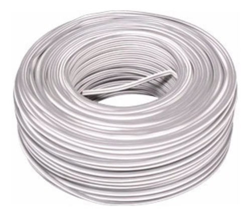 Cable Gemelo Blanco 2x0.50 Mm - Rollo De 100 Metros