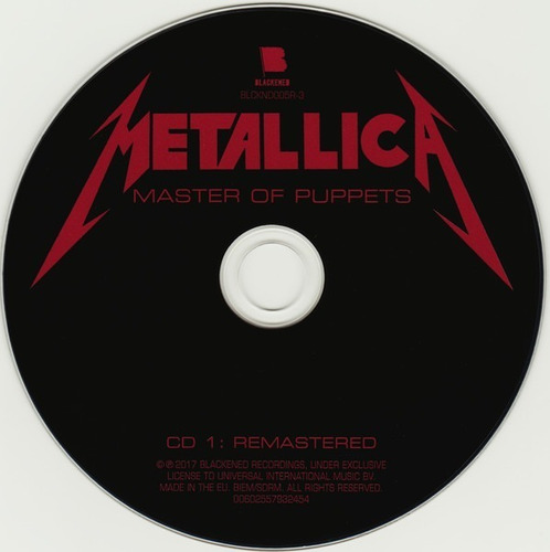 Imagem 5 de 9 de Metallica - Master Of Puppets Remastered Expanded (3 Cd)
