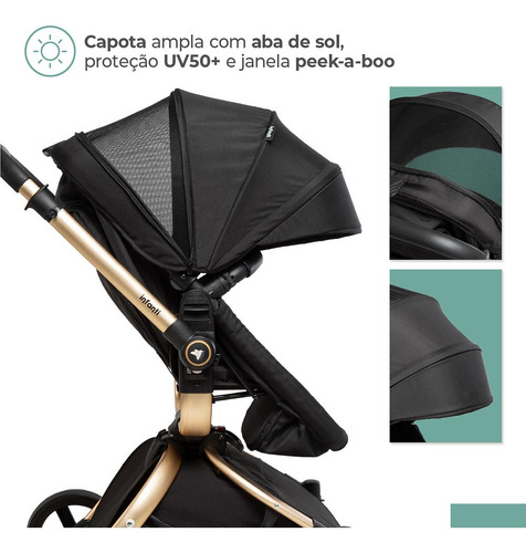 Carrinho Com Bebê Conforto E Base Epic 360o Isofix - Infanti