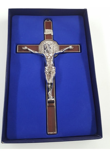 tamaño 1,4 cm Cruz de San Benito para rosario de plata galvanizada para 10 unidades GTBITALY 68.095.30 