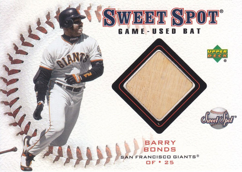 2001 Sweet Spot Bat Barry Bonds Giants