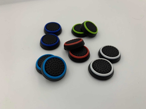 4 Pares De Grip Borracha Silicone Botão Xbox Ps4 Ps3 Wii