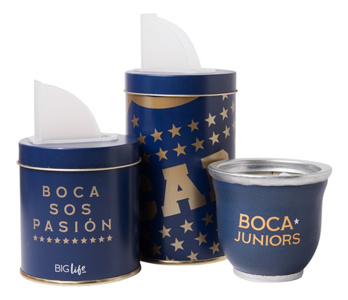 Set De Mate Boca Juniors Con Packaging Oficial