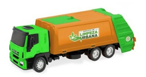 Brinquedo Infantil Caminhão De Lixo C/contêiner Abre E Fecha