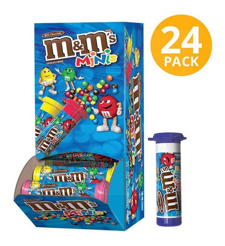 Chocolate M&m Tubito Venta Por Mayor 24 Tubitos