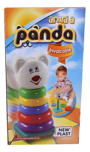 Juego De Encastre Panda Involcable New Plast Color Varios