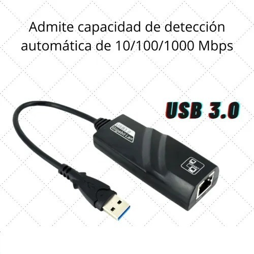 Adaptador Usb A Lan Red Rj45 3.0 Ethernet 1000mbps Gigabit