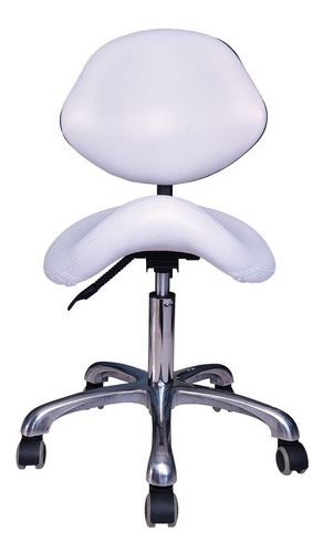 Imagen 2 de 3 de Taburete Clínico Con Respaldo. Piso Clínico. Ergonómico