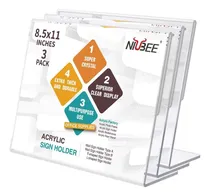 Comprar Niubee Soporte Para Carteles De Acrílico, 8.5 X 11 Pulgadas,