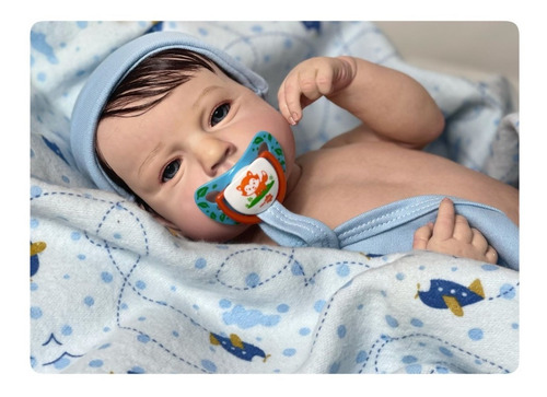 Bebê Reborn Menino Realista Tem Pipi Toma Banho