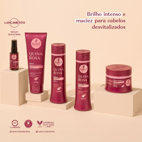 Máscara De Tratamento Haskell Quina Rosa 500g